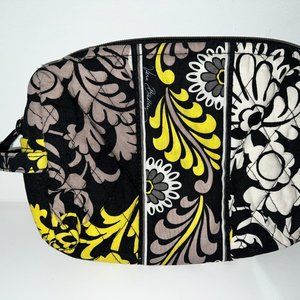 Vera Bradley Baroque Cosmetic Makeup Pouch/Bag Vinyl Lining with small strap